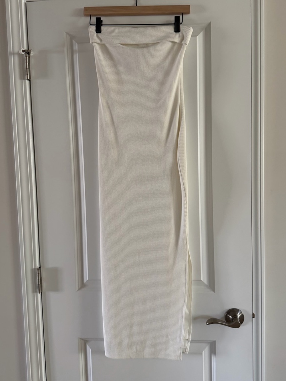 White Strapless Bodycon Dress
